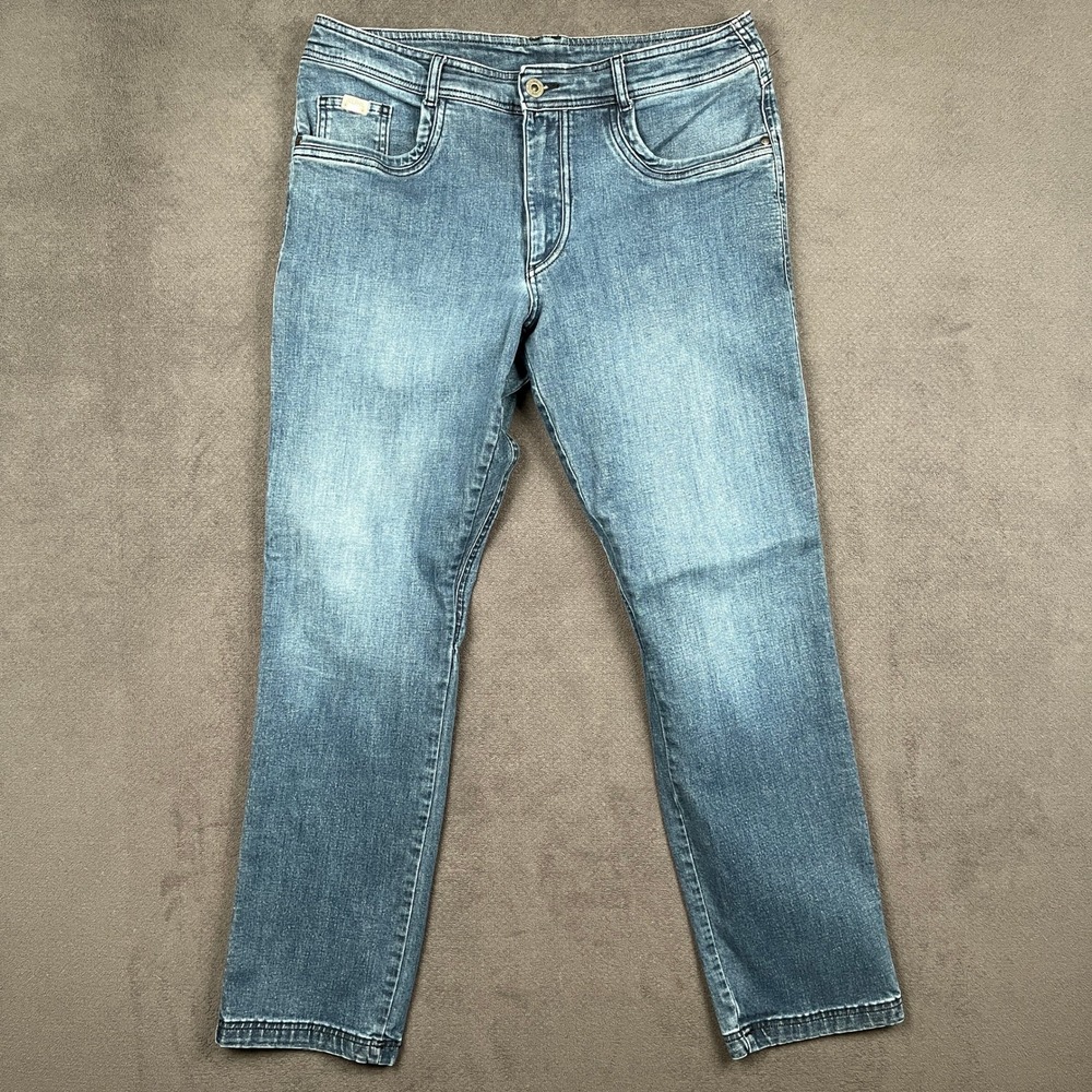 KUHL Denim Jeans Mens 36x34 Blue Klassik FIt Straight Leg Performance Stretch